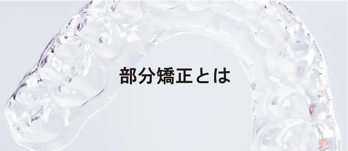 部分矯正とは